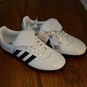 Adidas Classic White and Black Trainers